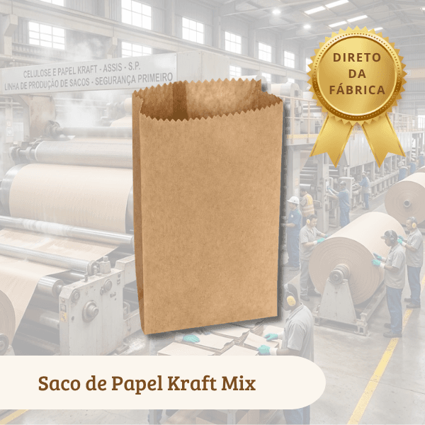Saco Papel Kraft Mix 1 KG
